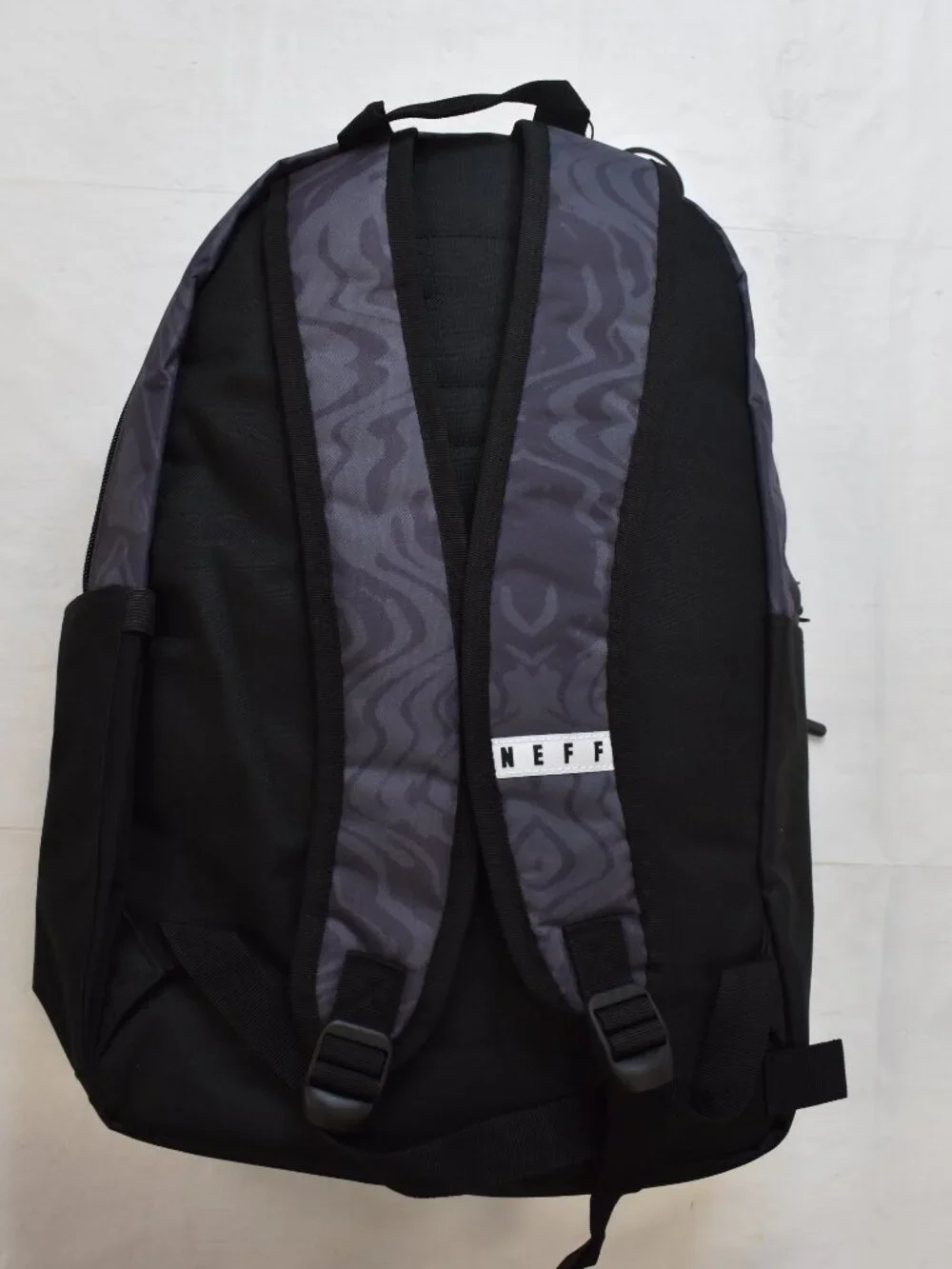 Neff Daily Adult School Black & Gray Backpack With Padded Laptop Sleeve New
